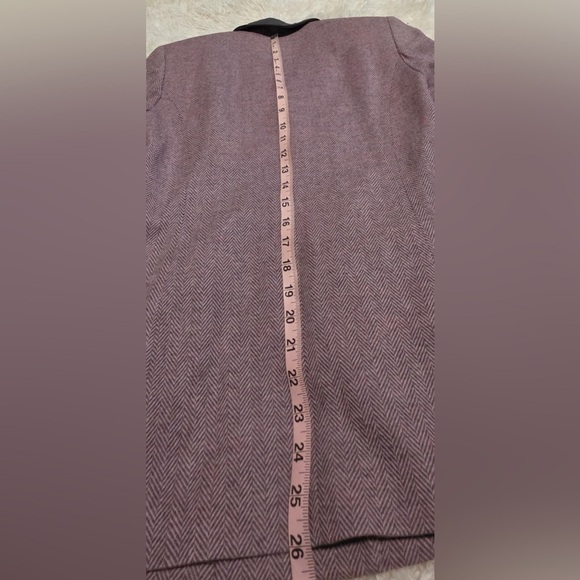 Pendleton Women's Tweed Herringbone Blazer - Purple - Size 4 EUC - Picture 8 of 11